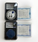 2020z 2oz Moon Festival Silver 2pc Set Panda-titanium Blue Moon Ngcpf70 Ucam Coa