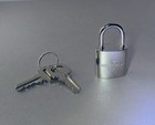 Louis Vuitton Padlock Lock   2 Key Brass Shinny Silver Number   315