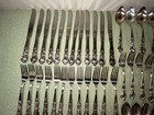 1847 Rogers Is Grand Heritage Silverplate Flatware Service For 12   Serving Pcs