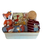Newborn Baby Boy Shower Gift Basket   Welcome Mom   Baby Home W  Fox Themed Gift