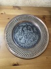 Antique Islamic Persian Art Copper Tray Lover   s Handmade Masterpiece