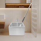 Stainless Steel Floor Mop Sink  Kitchen Mop Sink Pet Bathing Laundry 22 19 12in