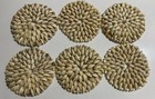 Set Of 6 Vintage All Shell Coasters 6 5    New No Box