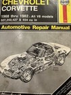 Haynes 1968 - 1982 Chevrolet Corvette Shop Manual V8 327 350 427 454
