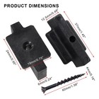 Lifcratms 50pcs Hidden Fasteners Clips For Deck Fastening 50pcs  Black