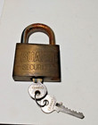 Large Heavy Brass Guard Security Padlock With Two Keys