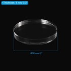 Acrylic Stamp Block 3 Pack Stamping Block Round Clear Decorative Mounting Blo   