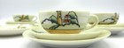 Vintage Japanese Child s Partial Tea Set Lusterware Cups Saucers Plates For 5