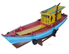South Vietnam Fishing Refugee Boat Wood Model 28  Tau Vuot Bien Built Ship New