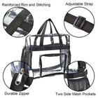 1pc Clear Tote Bag Stadium Approved Heavy Duty Sports Shoulder Bag Work School