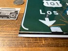 Saber Hand Tagged 101 Freeway Sign Sticker Awr Msk Tsl Art Graffiti  Tag Slap