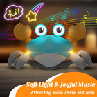 Sensing Crawling Crab Tummy Time Baby Toy Interactive Dancing Toy With Kids Gift