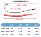 10x Eel Jig Bait Lures Long Shank Offset Octopu Bass Lure Fishing Hook 6 0-12 0