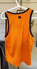 Fubu Sports Orange Mesh Basketball Jersey Boys M 12   14 Y2k