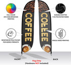 Feather Flag Banner - 12 Feet Tall Advertising Sign Swooper Flag Only  No Poles 
