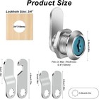 2 Pcs 16mm Mailbox Locks With Keys   4 Lock Plates For Cabinets Drawers