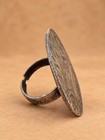 Rare Ancient Roman Era Silver Color Ring Vintage Stunning Authentic Artifact