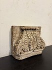 Antique Wooden Column Base Candle Holder   Hand-carved Architectural Salvage