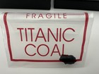 Genuine Rms Titanic Recovered Coal Fragment With Certificate   Display Set