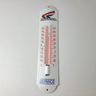 Vintage Honda Automobiles Sign - Service Gas Pump Sign On Porcelain Thermometer