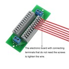 1x Power Distribution Board Distributor 2 Inputs 26 Outputs No Screw For Ac Dc 