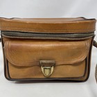 Vintage Camera Case Shoulder Pack By The Sportsman Cowhide  Made In America 