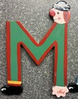 Vintage Sevi Hand Painted Wooden Clown Letters- Lot Of 5- M  A  R  I  E