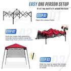 Eagle Peak Day Tripper 8x8 Slant Leg Lightweight Portable Canopy W  Backpack