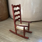 Vtg Wood Dollhouse Miniature Furniture Lot 1 12 Early American Colonial Decor