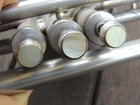 Vintage Cavalier Peashooter Trumpet Elkhart  Ind  1930 s  W  Case Silverplated