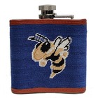 Smathers And Branson 6 Oz Georgia Tech Stainless Steel Needlepoint Flask