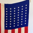 Vintage 48-star United States American Flag W  Embroidered Stars   Rope Ties