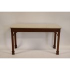Baker Williamsburg Mahogany Chinese Chippendale Console Table Sofa Table Marble