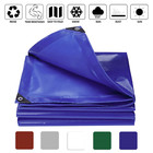 10x12ft 22mil Heavy Duty Pvc Tarpaulin Sun Shade Tarp Canopy Tent Cover Tarp