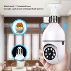 360   1080p Ip E27 Light Bulb Camera Wi-fi Wireless Smart Home Security Ir Night