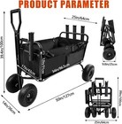 Heavy Duty Garden Cart Fishing Cart Beach Cart Collapsible Wagon For Sand