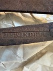 2 Antique Cast Iron Long Handle Open Fire Waffle Maker - Early 19th Century