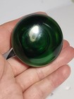 Vtg Emerald Green Hard Plastic Suicide Steering Wheel Knob Rainbow Plastics Nice