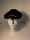 Official Harley-davidson Black Leather Embroidered Cabbie Newsboy Hat Capsize