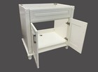 Antique White Single Bathroom Vanity Base Cabinet