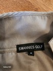 Swannies Golf Jackets  Set 2  Pullover Snap Long Sleeve Size M Green And Blue