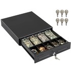 13  Electronic Cash Register Drawer For Pos System - 4 Bill 5 Coin Tray  Key-loc