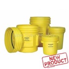Storage Drum 20 Gallon Screw-on Lid Yellow High-density-polyethylene Barrel