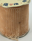 Vintage Home Sweet Home Peach Sewing Lace Trim Ribbon 3 5 8  Wide