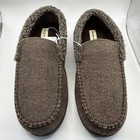 Dearfoams Men s Brown Slippers Memory Foam Size 9-10 Medium Indoor Outdoor New