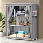 New Design Closet Wardrobe Clothes Rack Portable Storage Organizer Shelf Armoire