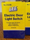 Lee Electric 210dn Door Light Switch 120ac 10 Amp - 6 Jamb Switches -new In Box