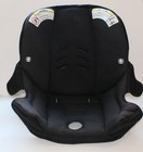 Nuna Pipa Black Infant Car Seat Replacement Fabric Pad And Canopy