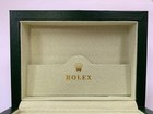 Vintage Green Watch Box Case  presentation Box Wave Leather With Tags Brand Bag