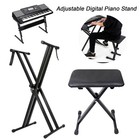 Keyboard Stand Piano Bench 7 Heights double X Digital Piano Stand Bench Kit 